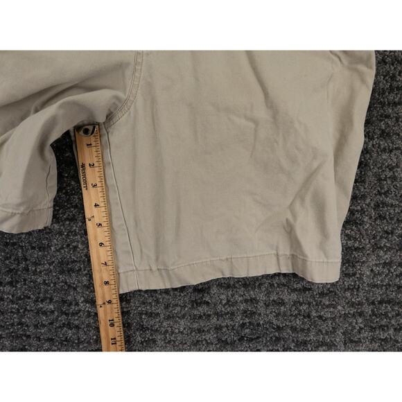 LL Bean Shorts Mens 38 (Tag 36) Beige Natural Fit Stretch Canvas Casual Outdoor - Picture 8 of 12